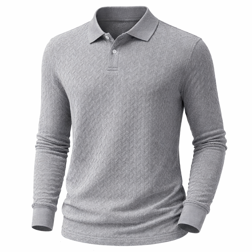 Minimalist Long Sleeve Polo Top