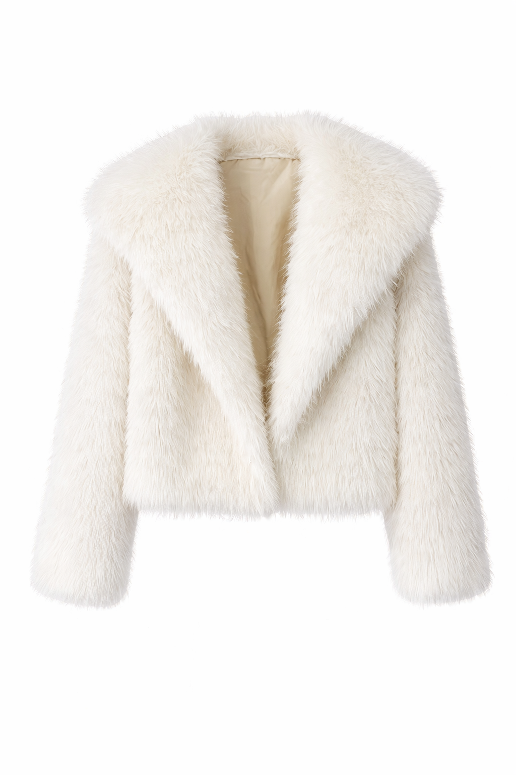 Women’s Cropped Faux Fur Jacket
