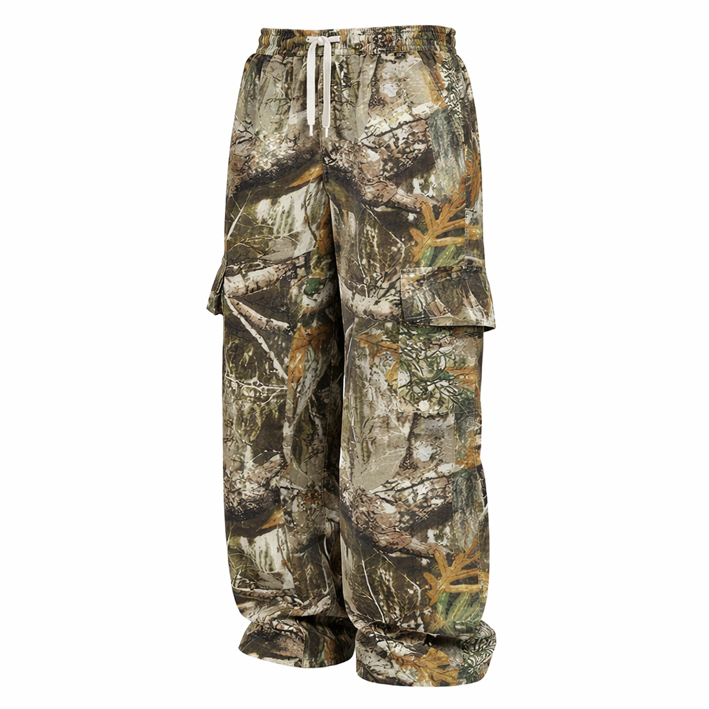 Camouflage Cargo Pants with Pockets