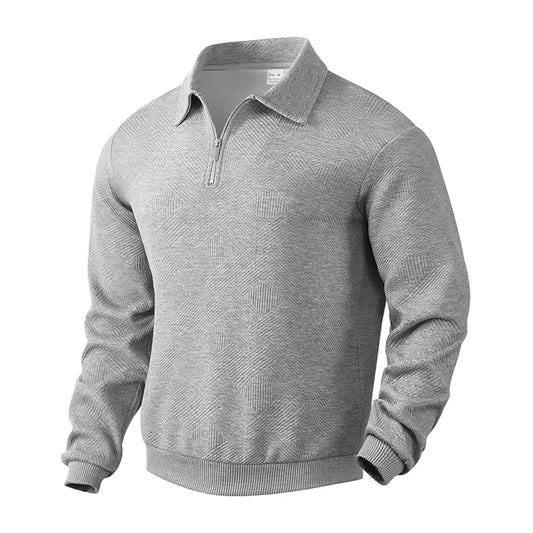 Men’s Textured Half-Zip Sweater