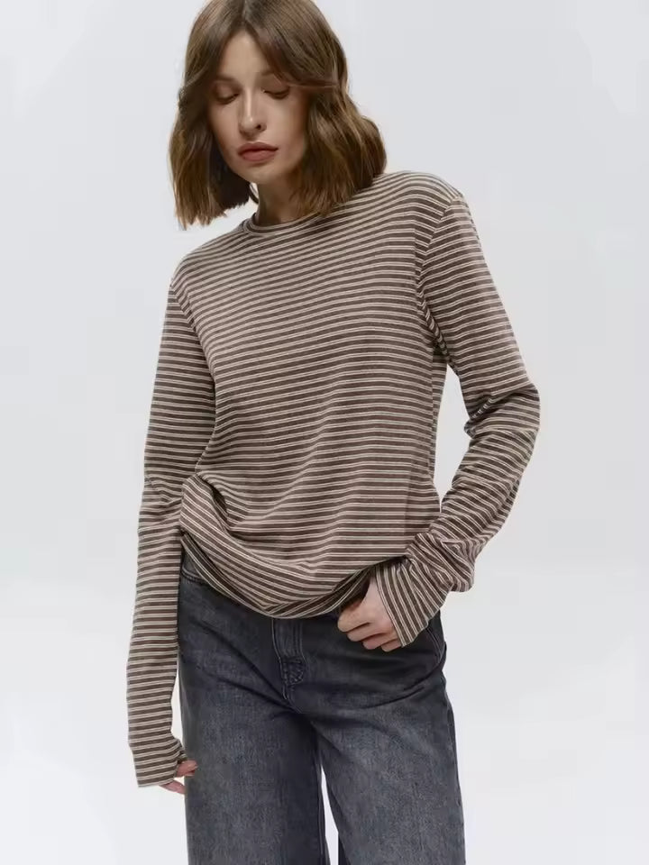 Women’s Striped Long Sleeve Top
