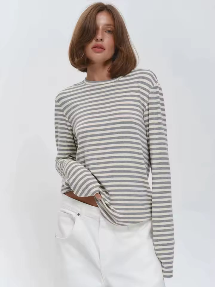 Women’s Striped Long Sleeve Top