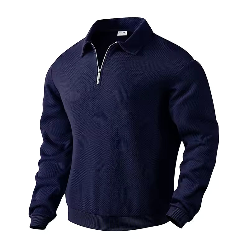 Men’s Textured Half-Zip Sweater