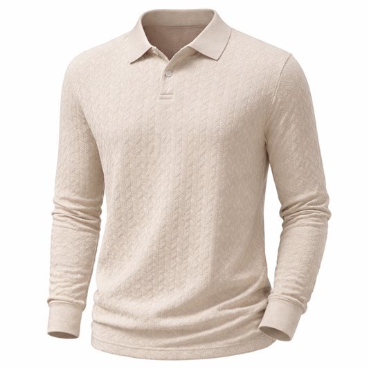 Minimalist Long Sleeve Polo Top