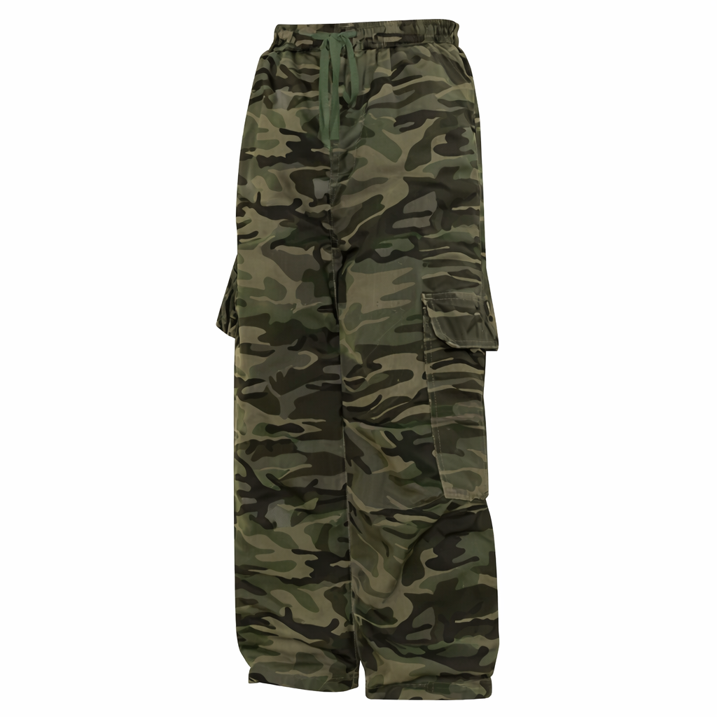 Camouflage Cargo Pants with Pockets