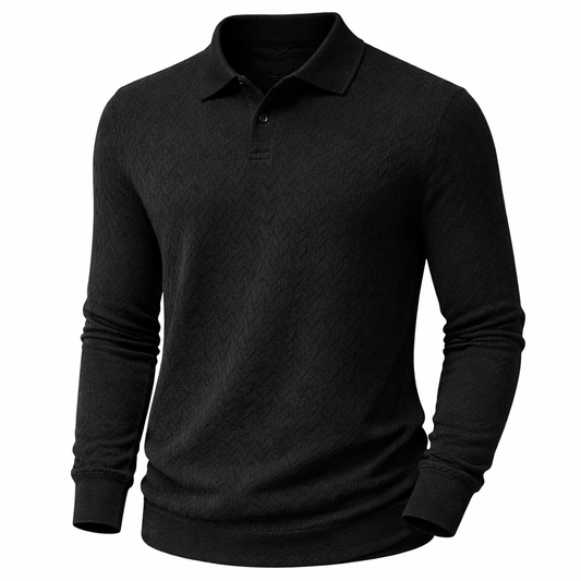 Minimalist Long Sleeve Polo Top