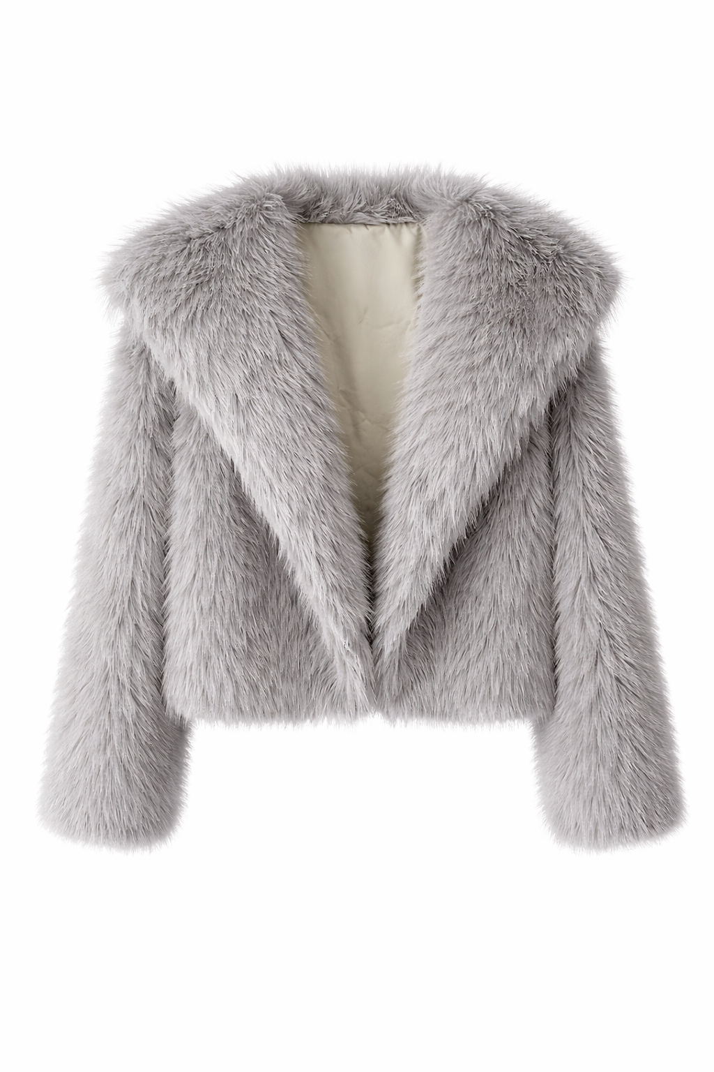 Women’s Cropped Faux Fur Jacket